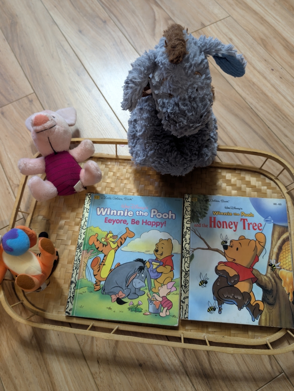 Vintage Winnie the Pooh Bundle | Little Golden Books & 3 Plush Toys